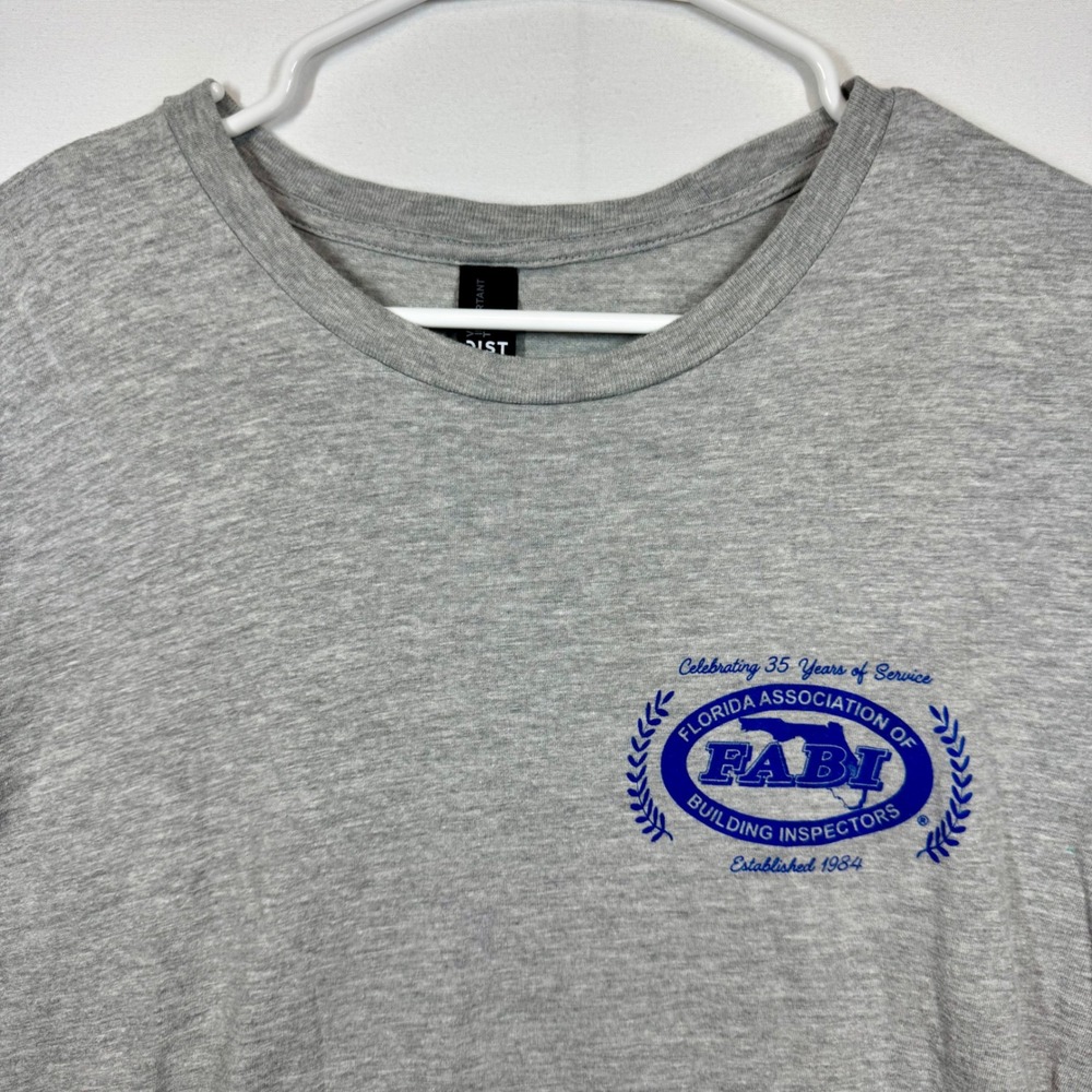 FABI Florida Association of Building Inspectors T-Shirt District Tag Tee Sz XL